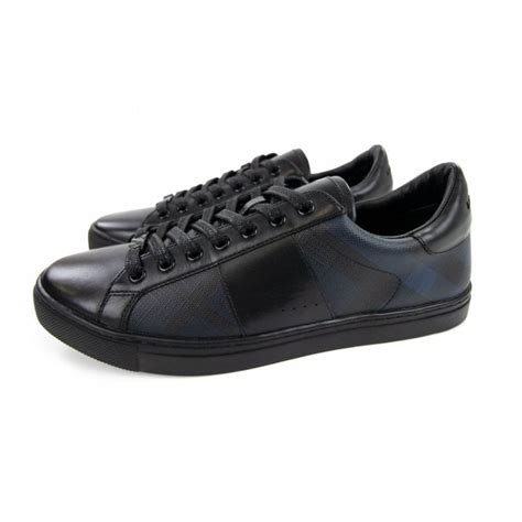 burberry ritson check sneakers sale|Burberry Ritson Check Leather Sneakers Black Navy .